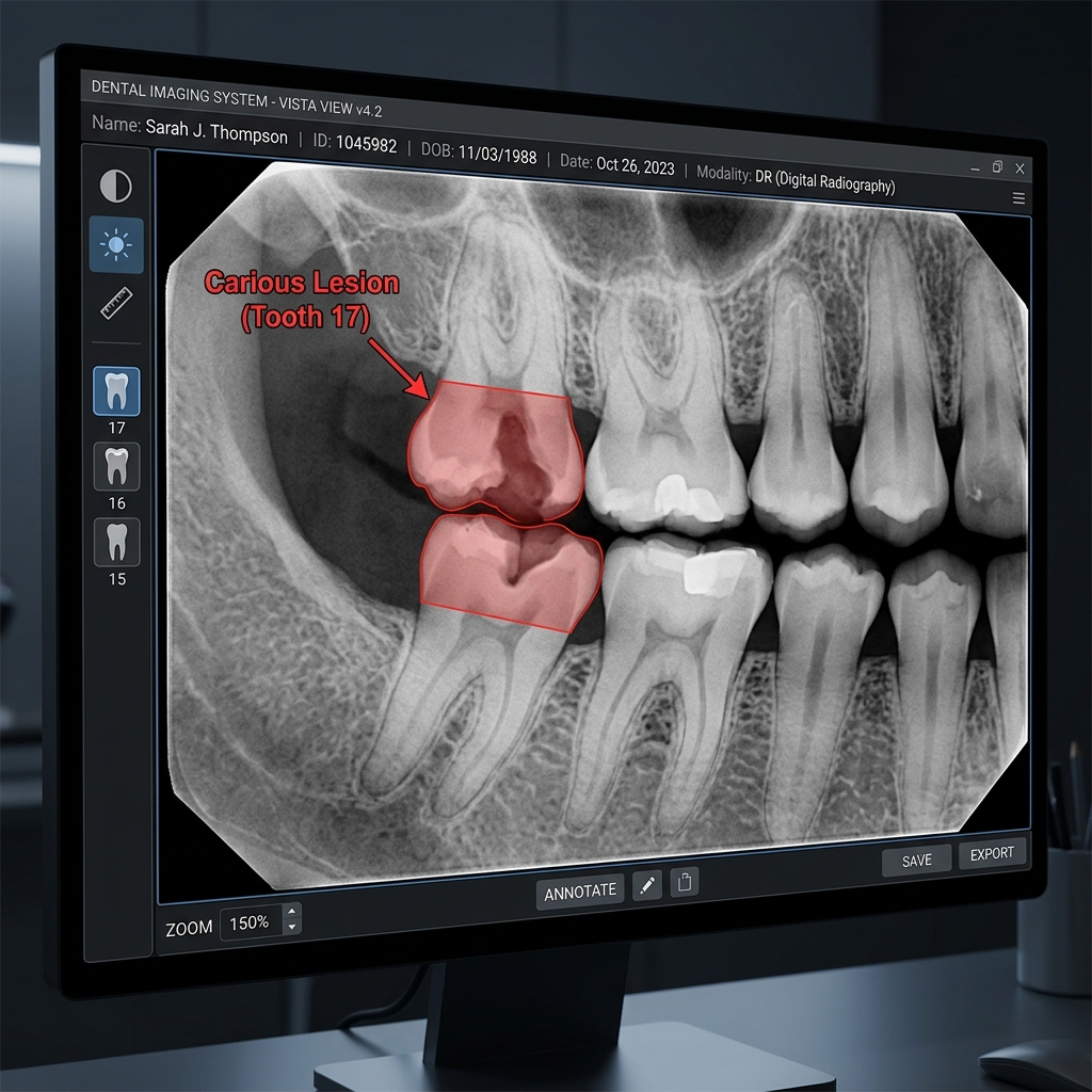 Close-up Dental X-ray